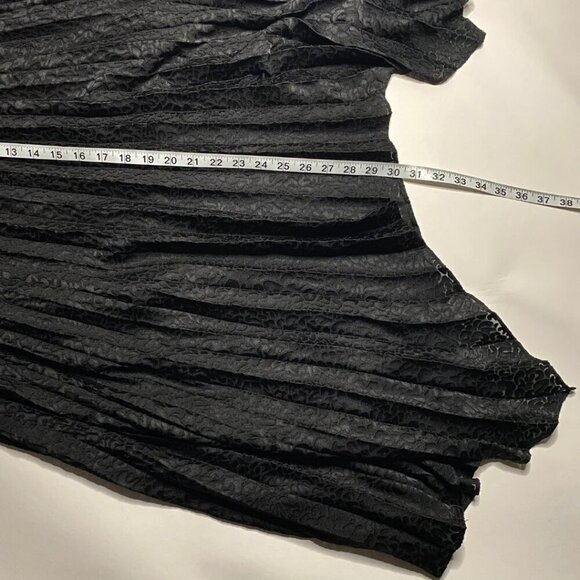 THE KOOPLES Long Pleated Skirt With Leopard Print Size 2 - Picture 6 of 6